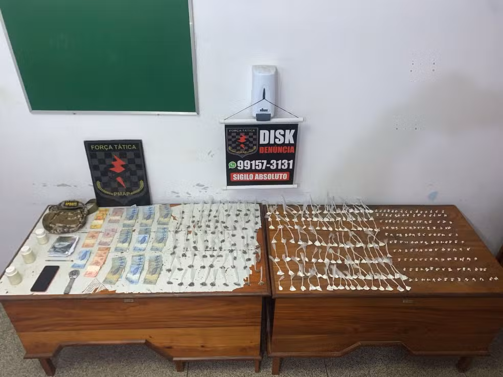 Homem é preso em flagrante com 359 porções de entorpecentes na Zona Norte de Macapá